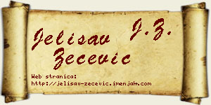 Jelisav Zečević vizit kartica